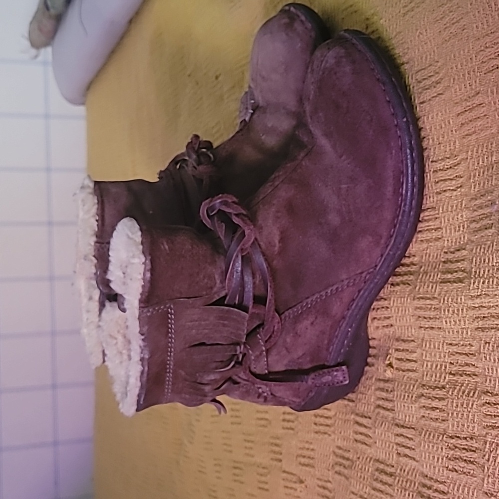 Ugg brown suede booties